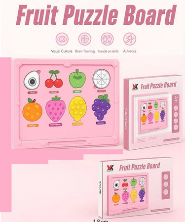 Premium Magnetic Beads Fruit Puzzle Board